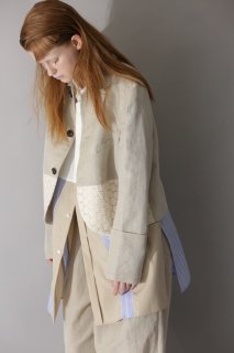 linen wool lace jacket
