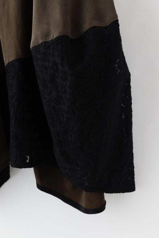 lace combination skirt - SUNAOKUWAHARA ONLINE STORE