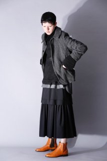 < pre-order > layered cloth skirt