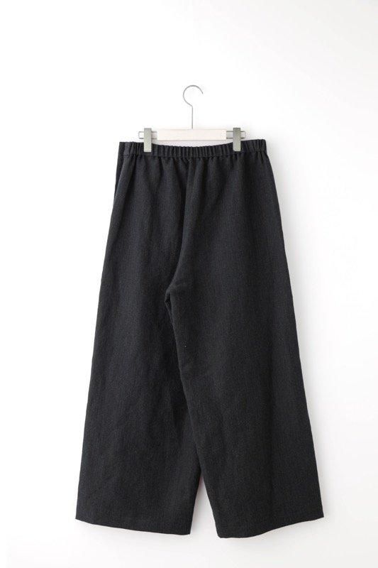 herringbone linen wool pants - SUNAOKUWAHARA ONLINE STORE