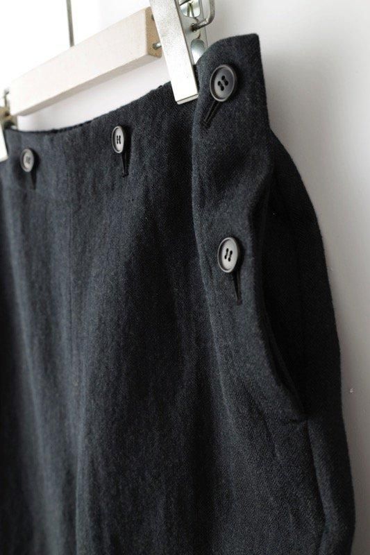 herringbone linen wool pants - SUNAOKUWAHARA ONLINE STORE