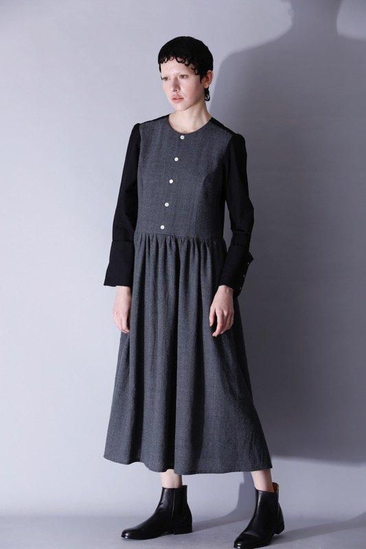 wool biella combination one-piece - SUNAOKUWAHARA ONLINE STORE