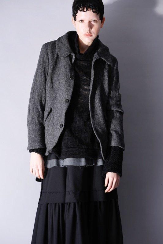 british wool herringbone jacket - SUNAOKUWAHARA ONLINE STORE