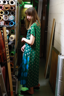 dot combination one-piece - SUNAOKUWAHARA ONLINE STORE dot combination one-piece - SUNAOKUWAHARA ONLINE STORE