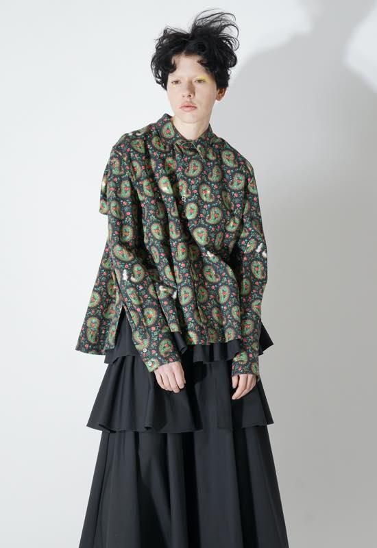 tone paisley blouse - SUNAOKUWAHARA ONLINE STORE