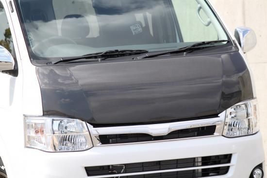 手渡し限定！】ハイエース カーボンボンネット ゼロハウス