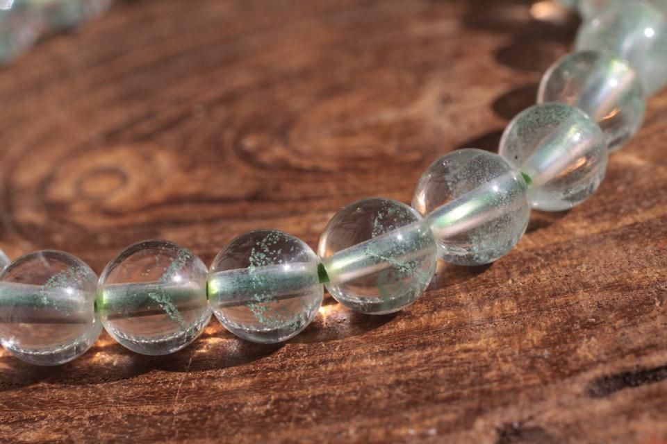 マダガスカル産グリーンファントムクォーツ*ブレスレット* - 天然石