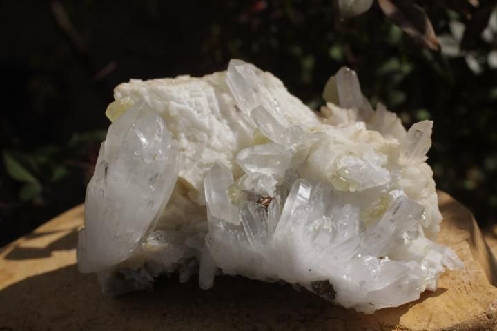イリデッセンス パイライト クォーツ 黄鉄鉱 水晶 鉱物標本 原石