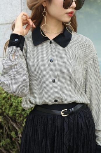 velours docking blouse