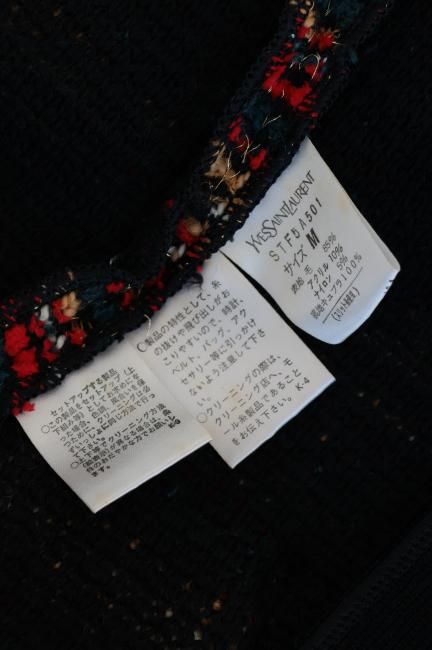 【極美品】90s Yves Saint Laurent ニットロングコート 金釦 極美品】90s Yves Saint Laurent ニットロングコート 金釦