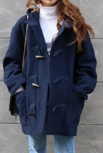 vintageChristian Dior / hoodie duffel coat / navy