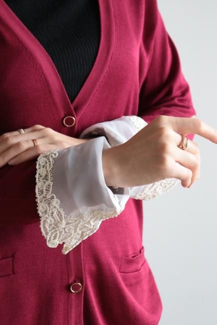 Christian Dior レッド カーディガン M Christian Dior/ビンテージニット/カーディガン/M/美品 - メルカリ