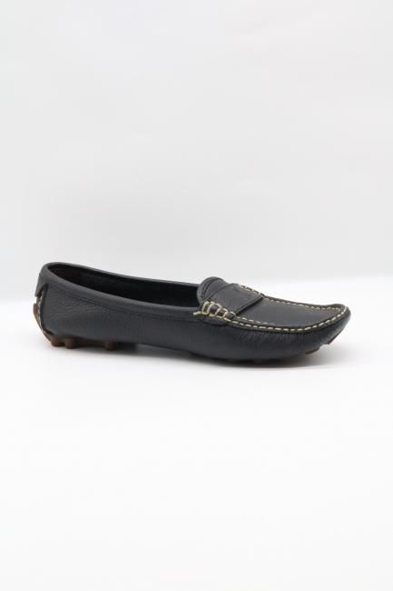 vintage】CELINE / stitch toe deck shoes - Madder vintage