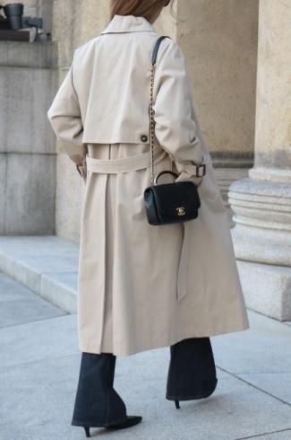 square storm shield balmacaan coat (belt set) / beige