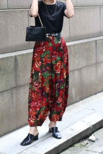 vintageKENZO / floral balloon pants