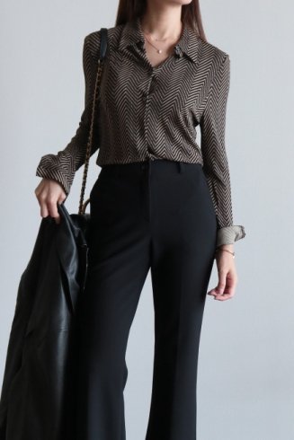 【vintage】CELINE / diagonal stripe blouse