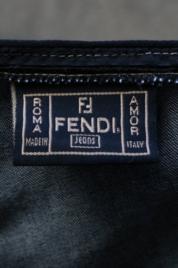 vintage】FENDI / logo piping apron denim dress - Madder vintage