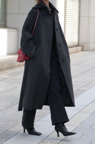 <img class='new_mark_img1' src='https://img.shop-pro.jp/img/new/icons57.gif' style='border:none;display:inline;margin:0px;padding:0px;width:auto;' />convertible soutien collar wool coat / gray