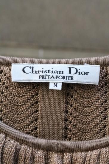 vintage】Christian Dior / ruffle collar tops & flare skirt