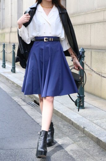 vintagePRADA / high waist flare skirt