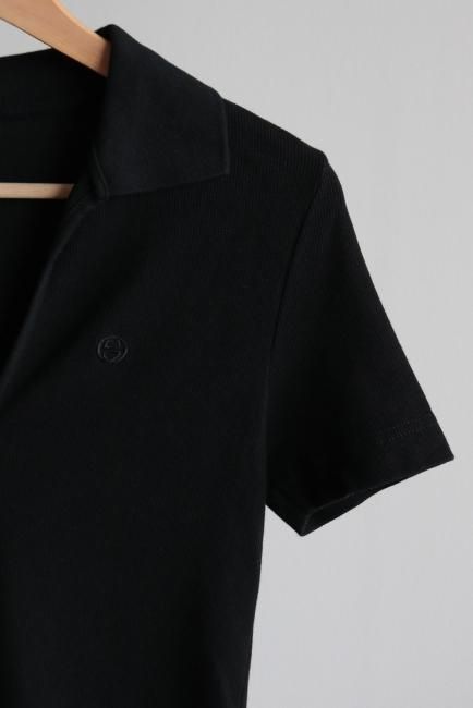 グッチビンテージ　トップス vintage】GUCCI / 90's GG interlocking embroidery rib skipper