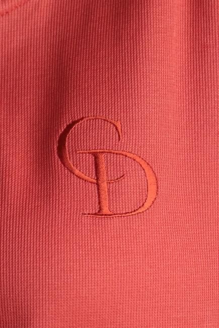 vintage】Christian Dior / CD logo embroidery rib tank top - Madder