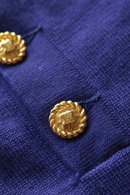 vintage】CELINE / Macadam button chain motif multi color