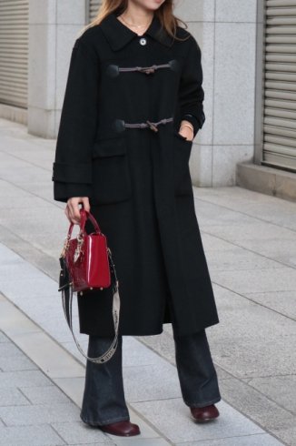 <img class='new_mark_img1' src='https://img.shop-pro.jp/img/new/icons57.gif' style='border:none;display:inline;margin:0px;padding:0px;width:auto;' />soutien collar out pocket duffel coat / black