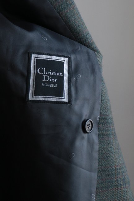 vintage】Christian Dior / peaked lapel double breasted tailored