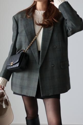 vintageChristian Dior /  peaked lapel double breasted tailored jacket
