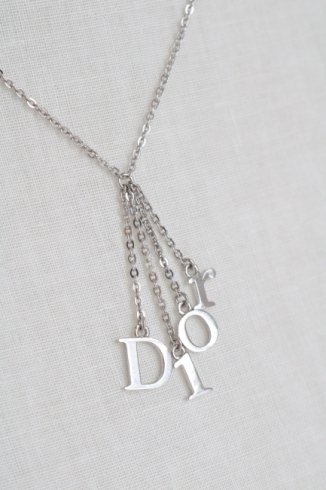 【vintage】Christian Dior / swing initial logo necklace