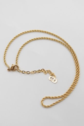 【vintage】Christian Dior / 90's twist chain necklace