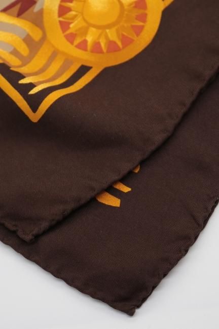 vintage】CELINE / textile logo & macadam pattern silk scarf