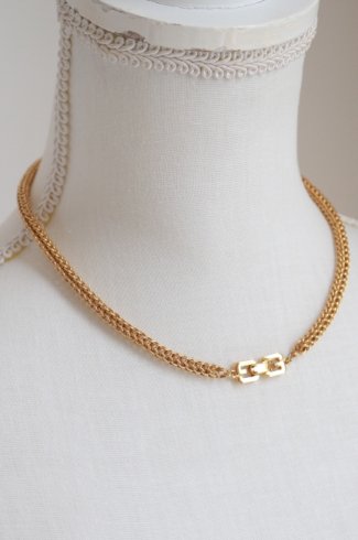 【vintage】GIVENCHY / GG logo taranto chain necklace