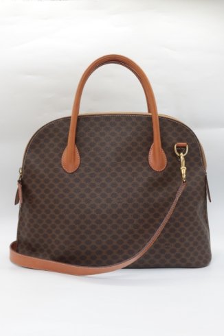 vintageCELINE / macadam PVC leather 2way bag  