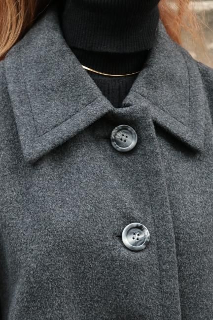 SAINT LAURENT ダブルブレストコート グレー系 SAINT LAURENT ダブルブレストコート グレー系