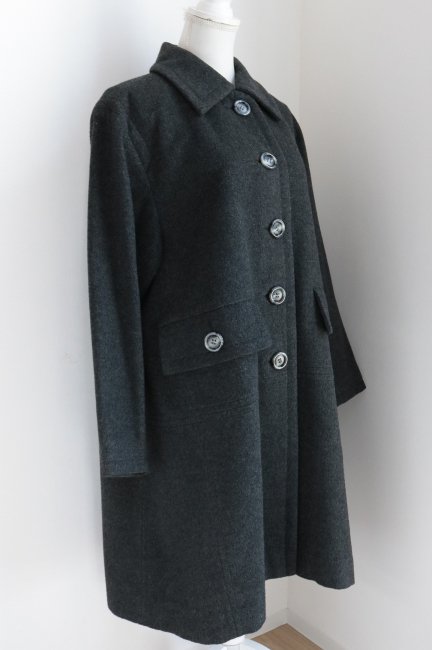 vintage】Yves Saint Laurent / single breast long coat - Madder vintage