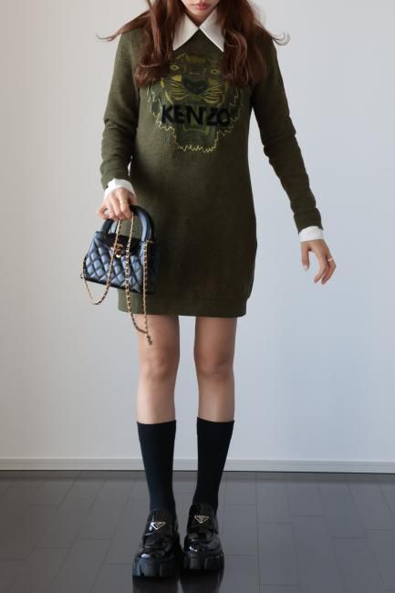 身幅約455KENZO Tiger Sweat Dressスウェットワンピース　美品