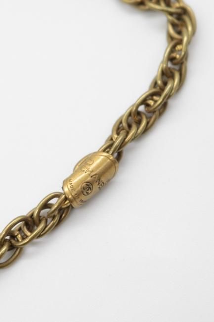 vintage】CHANEL / COCO mark round plate necklace - Madder