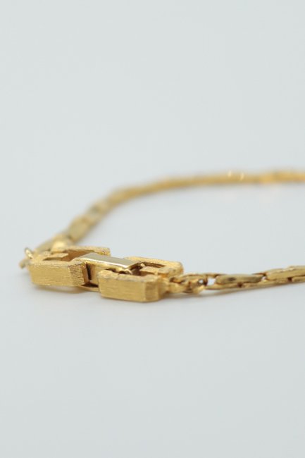 vintage】GIVENCHY / logo chain bracelet - Madder vintage
