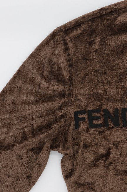 vintage】FENDI / logo monogram velour tops - Madder vintage