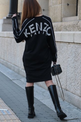 【USED】KENZO / ’KENZO PARIS’ sweat shirt dress