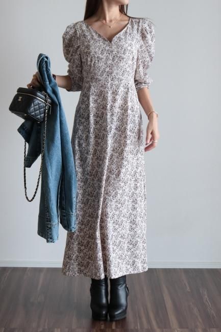floral high waist dress - Madder vintage