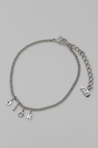 【USED】Christian Dior / ”DIOR”swing charm bracelet