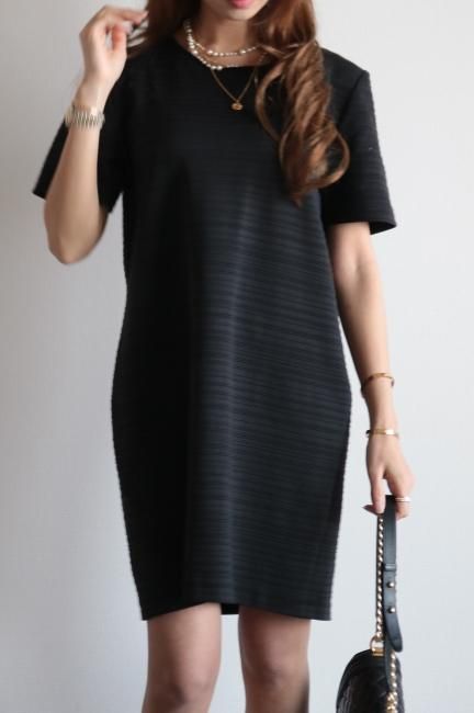 Vintage Yves Saint Laurent ダブルブレスト ワンピース vintage】Yves Saint Laurent / black shift dress - Madder vintage