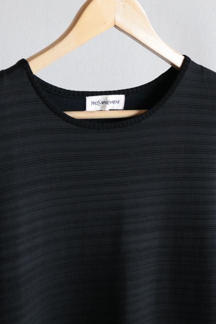 vintage】Yves Saint Laurent / black shift dress - Madder vintage