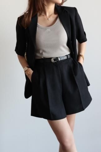 <img class='new_mark_img1' src='https://img.shop-pro.jp/img/new/icons56.gif' style='border:none;display:inline;margin:0px;padding:0px;width:auto;' />single breasted jacket & pants set up / black
