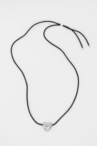 heart motif top cord necklace