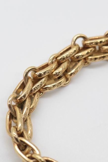 vintage】Christian Dior / CD gold chunky bracelet - Madder
