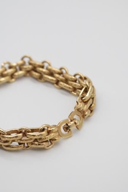 アクセサリー vintage Christian Dior bracelet Bijou vintage】Christian Dior / CD gold chunky bracelet - Madder vintage